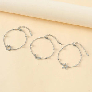 Sun Moon Star Friendship Bracelets Set