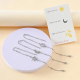 Sun Moon Star Friendship Bracelets Set