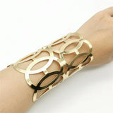 Fkewy Plated Bracelet Hollow Out Gothic Cuff Charm Punk