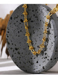 Heavy Thick Stainless Steel Knot Chain Bracelet Punk Bangle