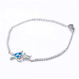 Fire Opal Sea Turtle Bracelet Women Gift