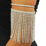Tassel Rhinestone Arm Chain Hand Ornament