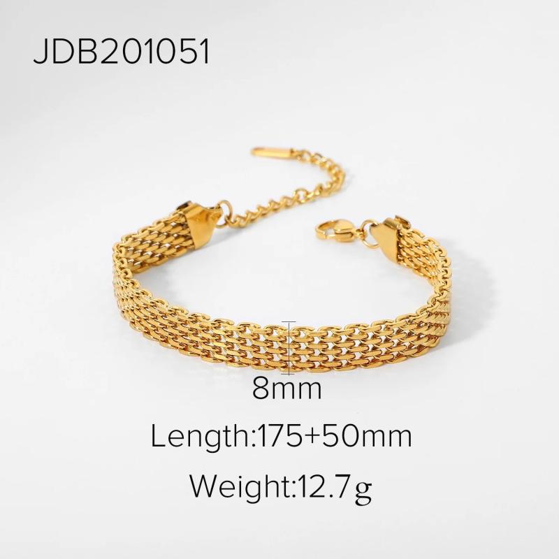 Vintage Cuban Bracelet Titanium Steel Plated Wide Vacuum Plated Jewellery