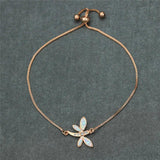 Dragonfly Bracelet with Fire Opal Stone