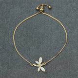 Dragonfly Bracelet with Fire Opal Stone