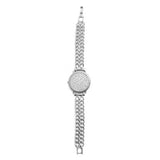 Hip-Hop Rhinestone Crystal Watch Shape Bracelet Jewelry for Women