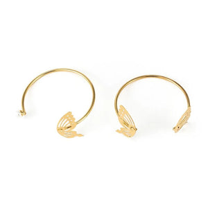 Pearl Butterfly Cuff Bangle Women's Jewelry