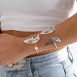 Pearl Butterfly Cuff Bangle Women's Jewelry