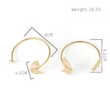 Pearl Butterfly Cuff Bangle Women's Jewelry
