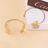 Pearl Butterfly Cuff Bangle Women's Jewelry