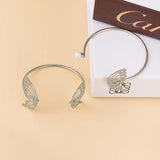 Pearl Butterfly Cuff Bangle Women's Jewelry