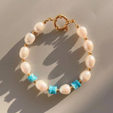 Baroque Pearl Bracelet - Natural Gravel Design