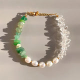 Baroque Pearl Bracelet - Natural Gravel Design
