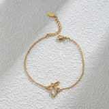 Hollow Butterfly Zircon Women's Bracelet