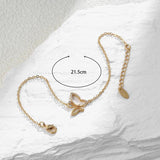 Hollow Butterfly Zircon Women's Bracelet