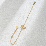 Hollow Butterfly Zircon Women's Bracelet