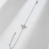Hollow Butterfly Zircon Women's Bracelet