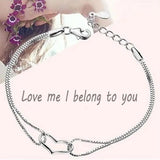 S925 Heart Bracelet Double Plated