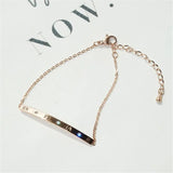 Roman Numerals Bracelet Rose 316 Titanium Steel Jewelry