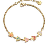 Colorful Mushroom Bracelet Enamel Vegetable Funny Jewelry