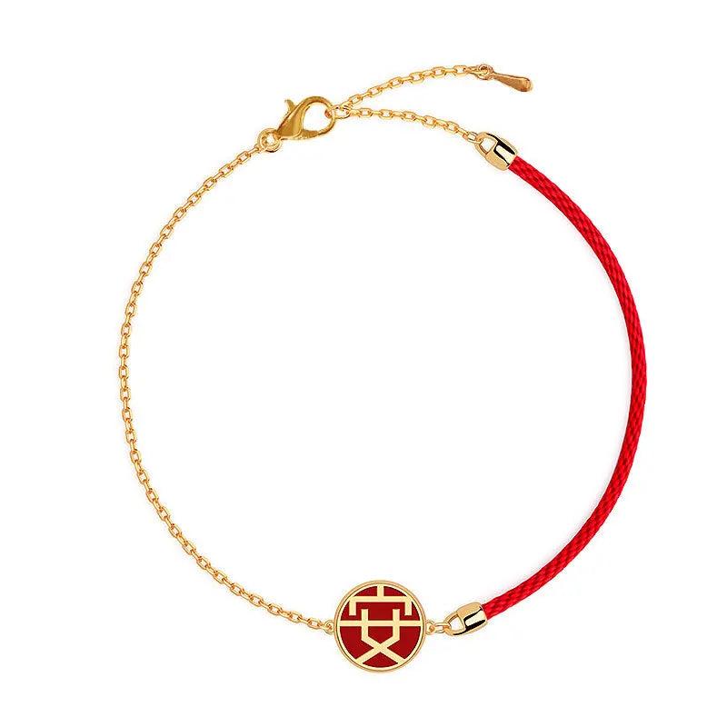 Ethnic Festive Red Rope Bracelet Women Fashion Weaving Joy Chinese Lucky Jewelry
