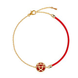 Ethnic Festive Red Rope Bracelet Women Fashion Weaving Joy Chinese Lucky Jewelry