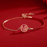 Ethnic Festive Red Rope Bracelet Women Fashion Weaving Joy Chinese Lucky Jewelry