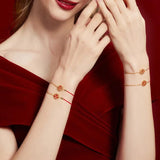 Ethnic Festive Red Rope Bracelet Women Fashion Weaving Joy Chinese Lucky Jewelry