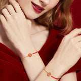 Ethnic Festive Red Rope Bracelet Women Fashion Weaving Joy Chinese Lucky Jewelry
