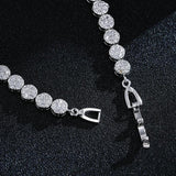 CZ Key & Lock Shape Bracelet Adjustable