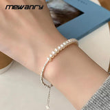 Irregular Geometric Pearl Bracelet Minimalist Birthday Party Jewelry