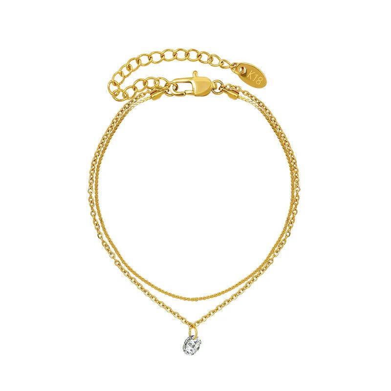 Zircon Bracelet Woman Stainless Steel Jewelry