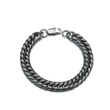 Men Bracelet Link Punk Rock Stainless Steel Motorcycle Jewelry