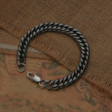 Men Bracelet Link Punk Rock Stainless Steel Motorcycle Jewelry
