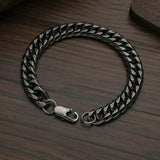 Men Bracelet Link Punk Rock Stainless Steel Motorcycle Jewelry