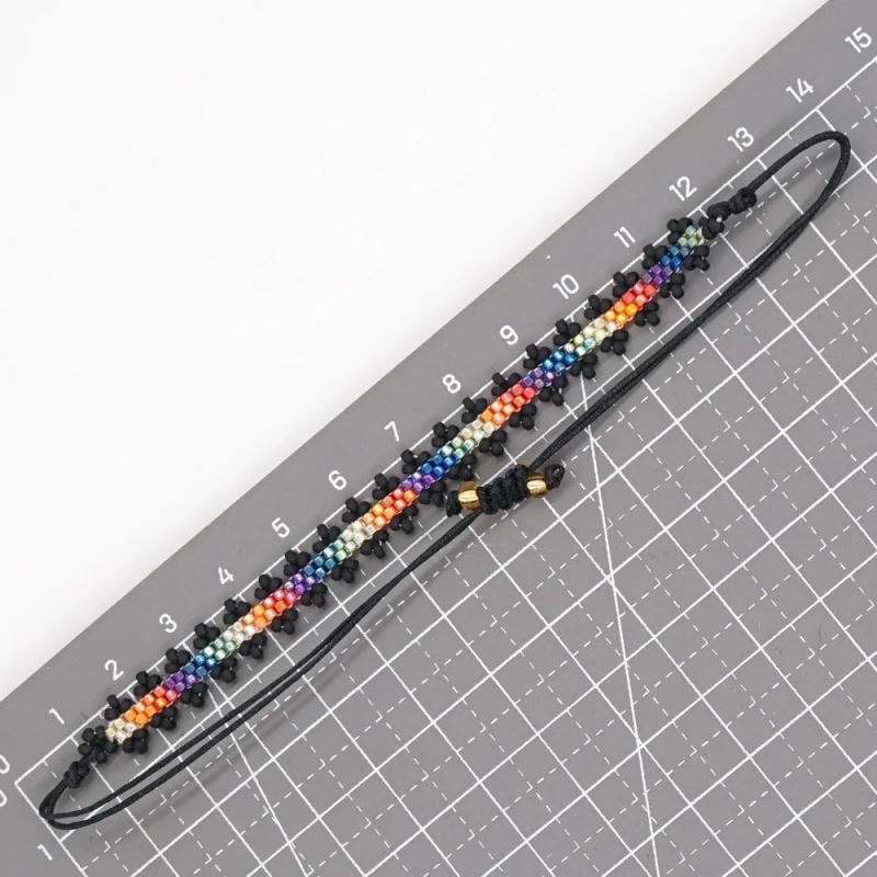 Go2boho Daisy Colorful Beaded Bracelets Women Boho Jewelry