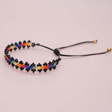 Go2boho Daisy Colorful Beaded Bracelets Women Boho Jewelry