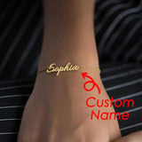 Personalized Name Bracelet for Women, Stainless Steel Jewelry Gift