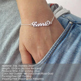 Personalized Name Bracelet for Women, Stainless Steel Jewelry Gift