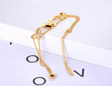 Stainless Steel Butterfly Charm Bracelets Boho Party Chain Jewelry
