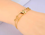 Stainless Steel Butterfly Charm Bracelets Boho Party Chain Jewelry