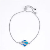 Opal Stone Shell Bracelet Rose Silver Chain Bracelet For Women
