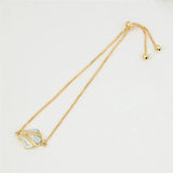 Opal Stone Shell Bracelet Rose Silver Chain Bracelet For Women
