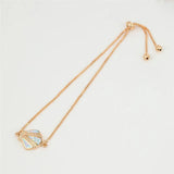 Opal Stone Shell Bracelet Rose Silver Chain Bracelet For Women