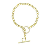 Cuban Chain Men Bracelet Cz Clasp Charm Women Jewelry Gift