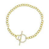 Cuban Chain Men Bracelet Cz Clasp Charm Women Jewelry Gift