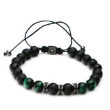 Tiger Eye Stone Bracelet Agate Beaded Lucky Mens Bracelet