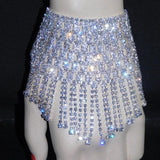 Rhinestone Tassel Bracelet Chain for Women Hand Back Chain Bangles