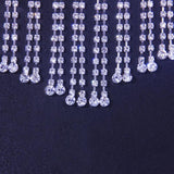 Rhinestone Tassel Bracelet Chain for Women Hand Back Chain Bangles