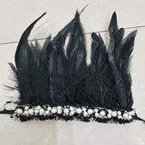 Punk Gothic Feather Wrist Cuff Arm Warmer Party Cosplay Costume